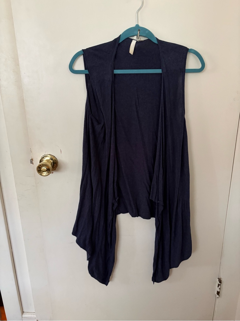 J Jill Pure Jill Open Front blue Cardigan Sleeveless medium